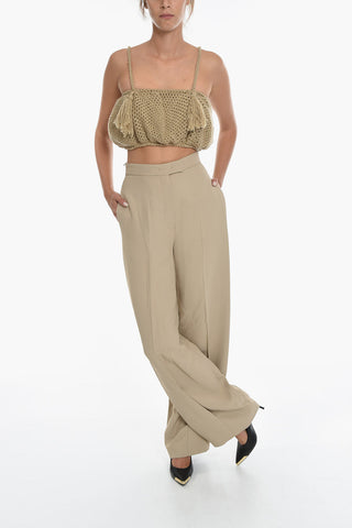 Wide Leg CADY Pants with Welt Pockets
