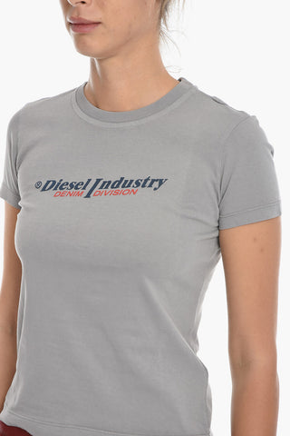 RED TAG T-Shirt Girocollo T-SLI-IND in Tinta Unita con Logo Stampato