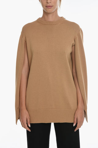 Cape Design Wool Sweater
