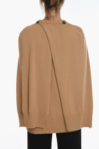 Cape Design Wool Sweater