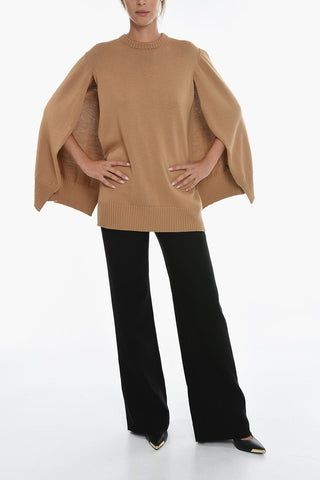 Cape Design Wool Sweater