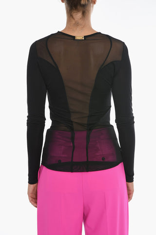 Sheer Long Sleeved Top