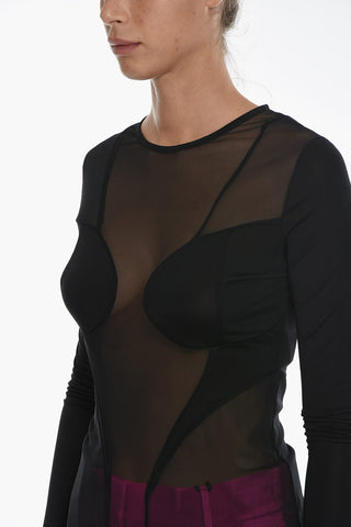Sheer Long Sleeved Top