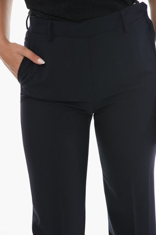 Straight Fit Tailored Pants with Flush Pockets
