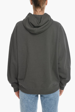 Fleeced Cotton PARADISE FESTIVAL Hoodie with Front Print