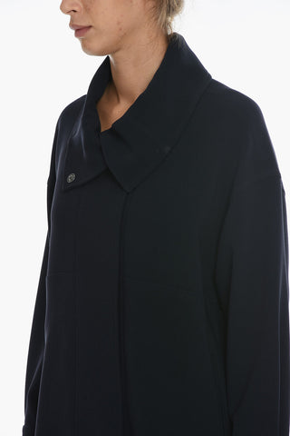 Asymmetric Drop Shoulder Overshirt