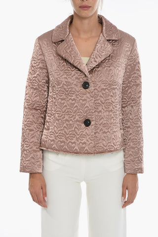 MM1 Quilted Satin Single Breasted Blazer