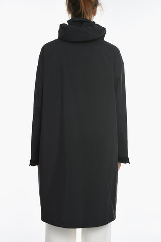Technical Fabric Long Windbreaker