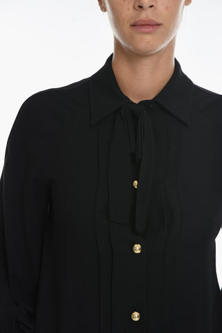 COUTURE! Camicia con Maniche a Palloncino e Bottoni Gioiello