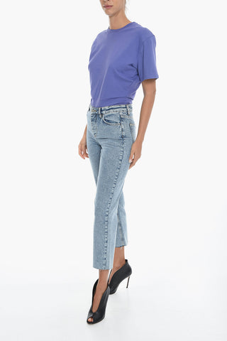 Flared DEMI Jeans with Patch Logo 18cm
