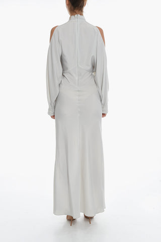 Long Sleeved Maxi Dress With Cutout