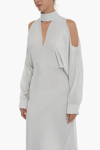 Long Sleeved Maxi Dress With Cutout
