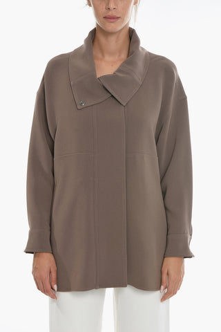 Overshirt Drop Shoulder Asimmetrica