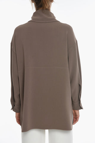 Overshirt Drop Shoulder Asimmetrica