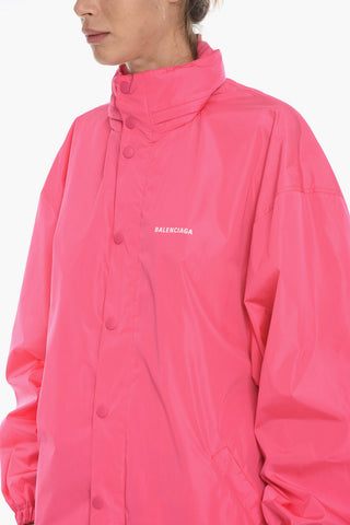 Removable Hood Oversized Windbreaker