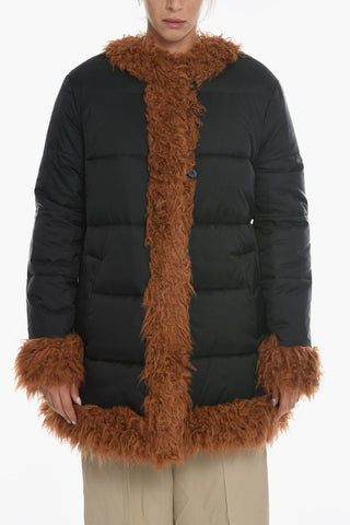 Padded Reversible Jacket with Eco-fur Details