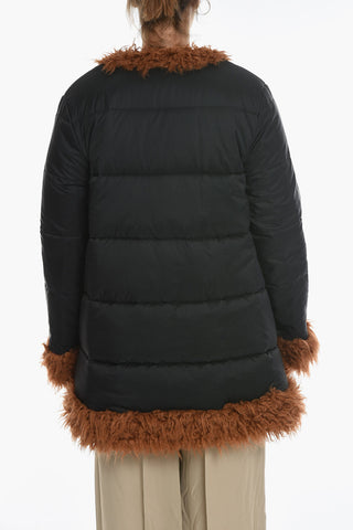 Padded Reversible Jacket with Eco-fur Details