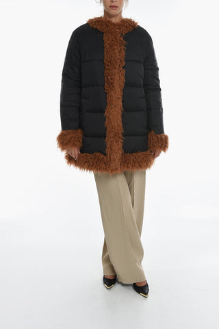 Padded Reversible Jacket with Eco-fur Details