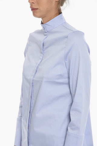 Cotton Blend DAVINA Shirt with Hidden Closure