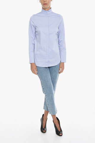 Cotton Blend DAVINA Shirt with Hidden Closure