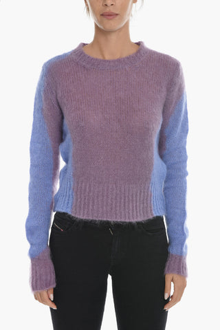 Two-Tone M-ILADY Cropped Sweater