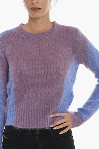 Two-Tone M-ILADY Cropped Sweater