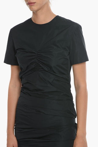 Ruched Short Sleeved Dress