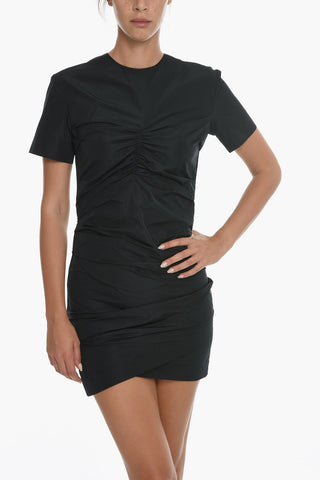 Ruched Short Sleeved Dress