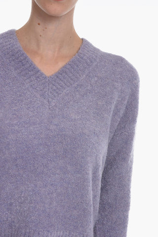 Solid Color MILA V-Neck Sweater
