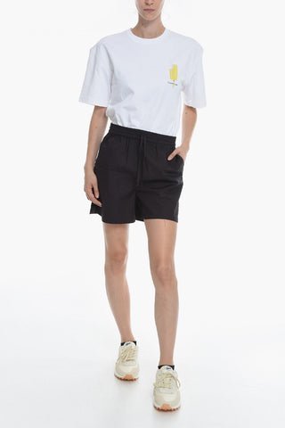 Solid Color HALEY Shorts with Drawstring Waist