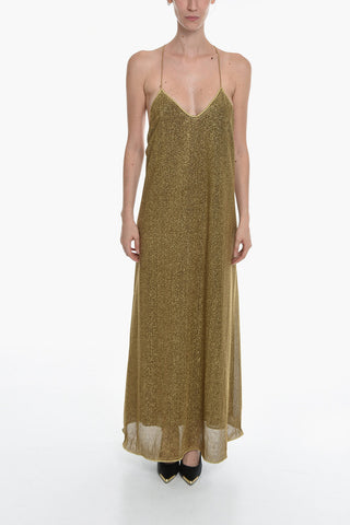 Halter Neck Lurex LUMIERE Maxi Dress