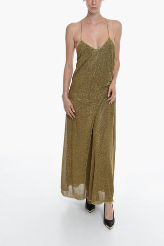 Halter Neck Lurex LUMIERE Maxi Dress