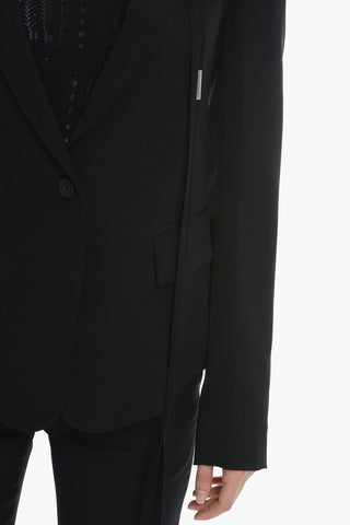 Slim Fit Single-breasted KRISTINA Blazer with Flap Pockets