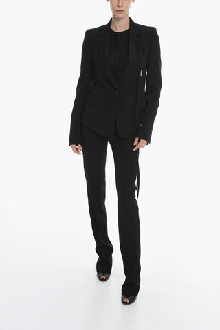 Slim Fit Single-breasted KRISTINA Blazer with Flap Pockets