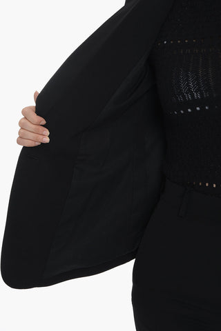 Slim Fit Single-breasted KRISTINA Blazer with Flap Pockets