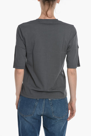 T-Shirt Girocollo in Tinta Unita