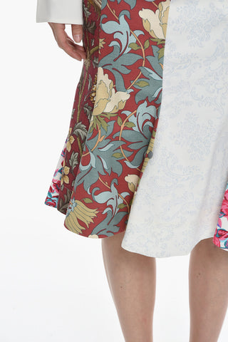 Patchwork CURTAIN Trumpet Skirt