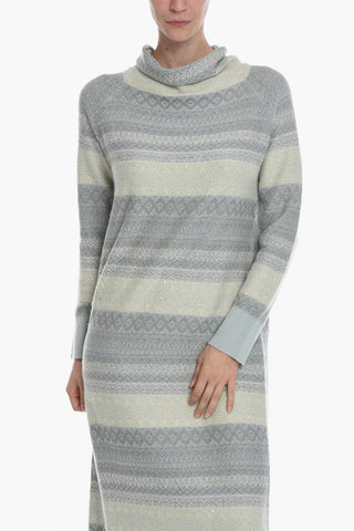 Cashmere Blend Maxi Dress With Sequins Detailing