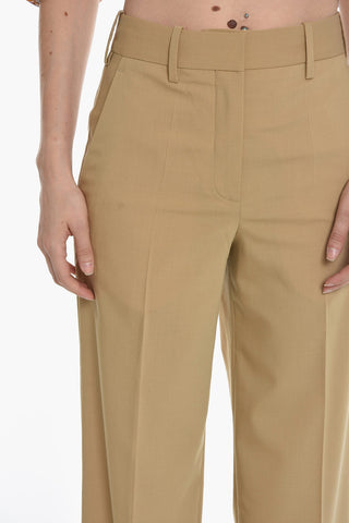 Palazzo Pants With Pleated Ankles