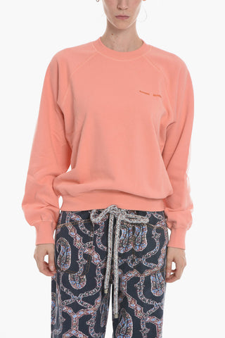 Crew-Neck GITTA Sweatshirt with Side Logo Embroidery