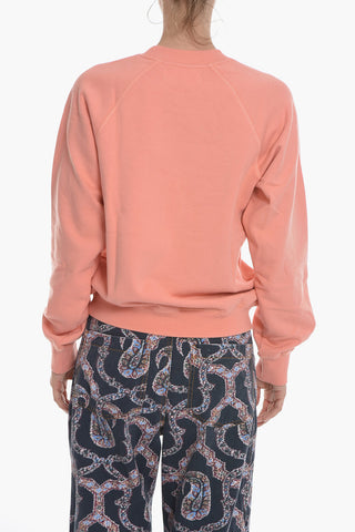 Crew-Neck GITTA Sweatshirt with Side Logo Embroidery