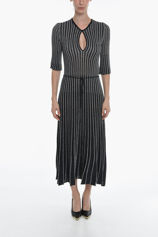 Ribbed EVERYDAY EVENING Maxi Dress With Cutout