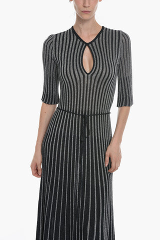 Ribbed EVERYDAY EVENING Maxi Dress With Cutout