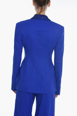 Blazer Monopetto con Rever in Satin