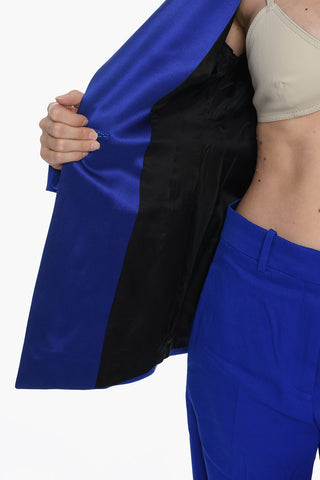 Blazer Monopetto con Rever in Satin