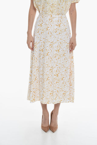 Maxi Ausgestellter Rock ANDINA Mit Blumenmuster
