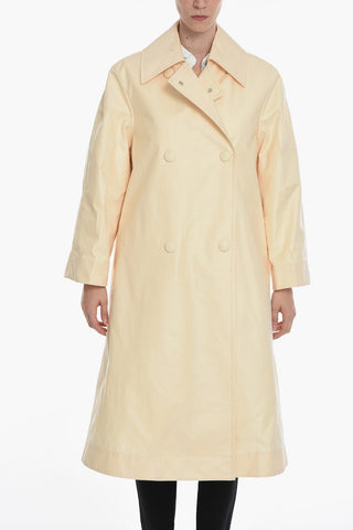 Double-breasted Trench Coat with Removable Padding