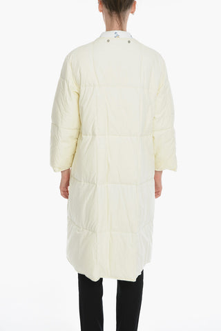 Double-breasted Trench Coat with Removable Padding