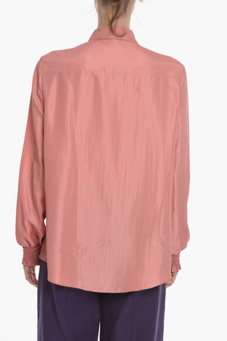BOUTIQUE Camicia Tie Neck in Misto Seta