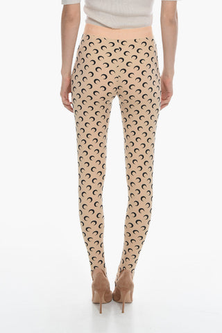 Leggings Elasticizzato MOON Con Stampa Allover
